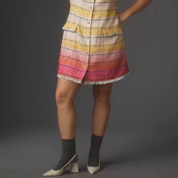 Anthropologie Maeve Sleeveless Tweed Mini Dress - Picture 10 of 15